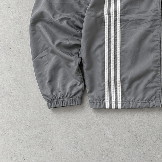 Adidas Windbreaker Grey / Black Rare (S)