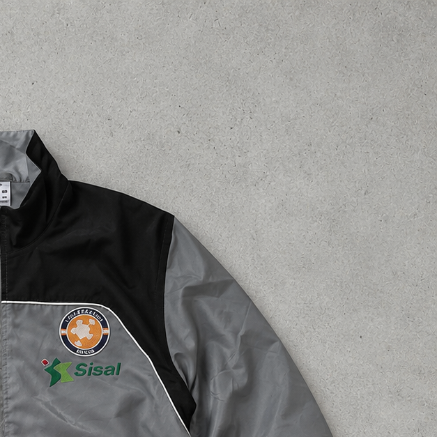 Adidas Windbreaker Grey / Black Rare (S)