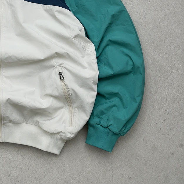 The North Face Windbreaker White, Green Rare (XL)