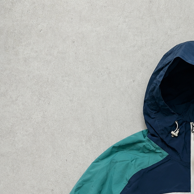 The North Face Windbreaker White, Green Rare (XL)