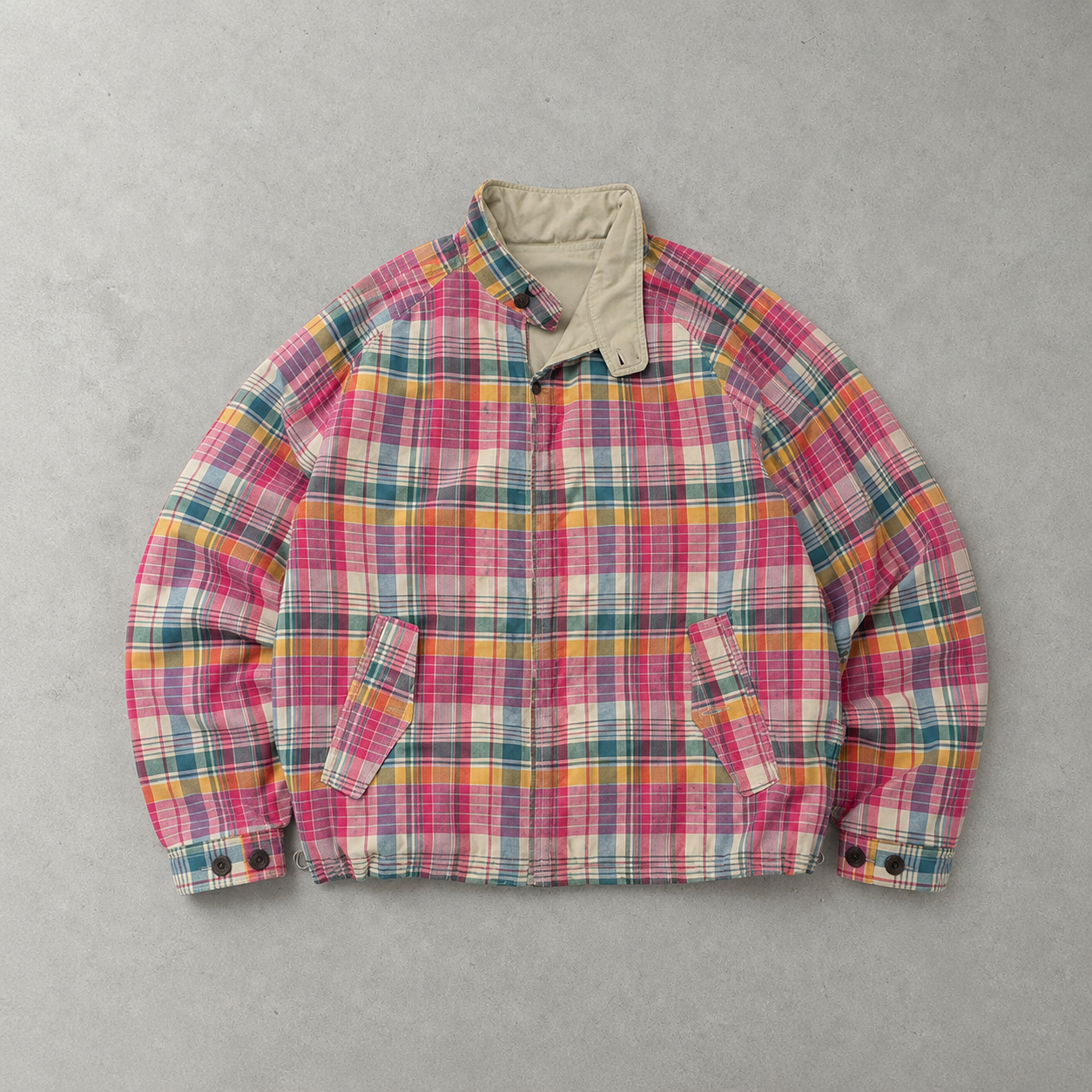 Ralph Lauren Harrington Jacket Beige, Bunt Limited (L)