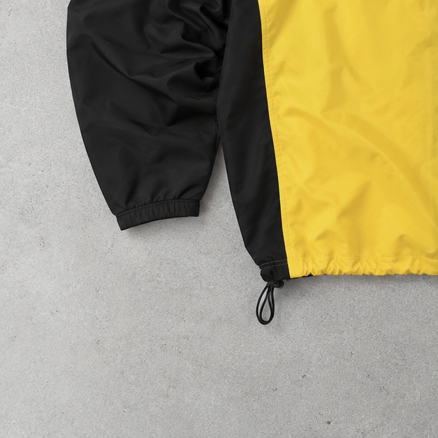 Y2K Adidas Rain Jacket Yellow / Black Rare (S)