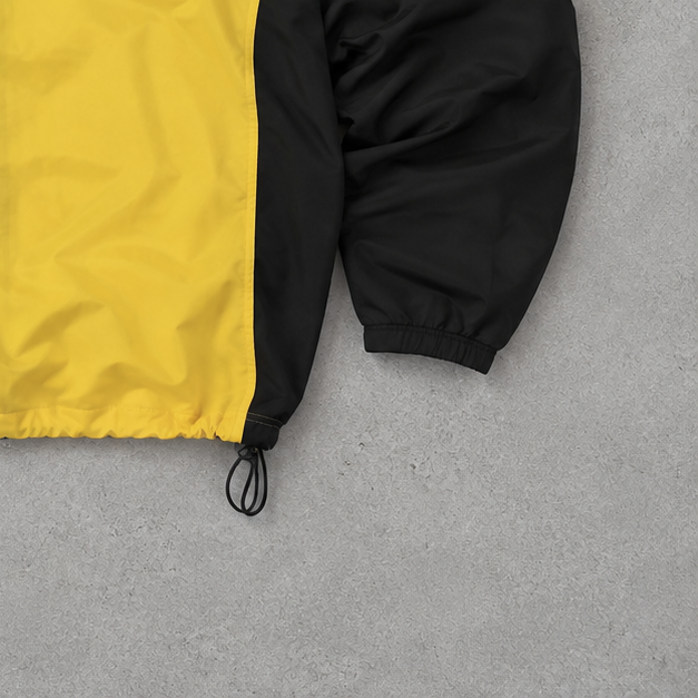 Y2K Adidas Rain Jacket Yellow / Black Rare (S)
