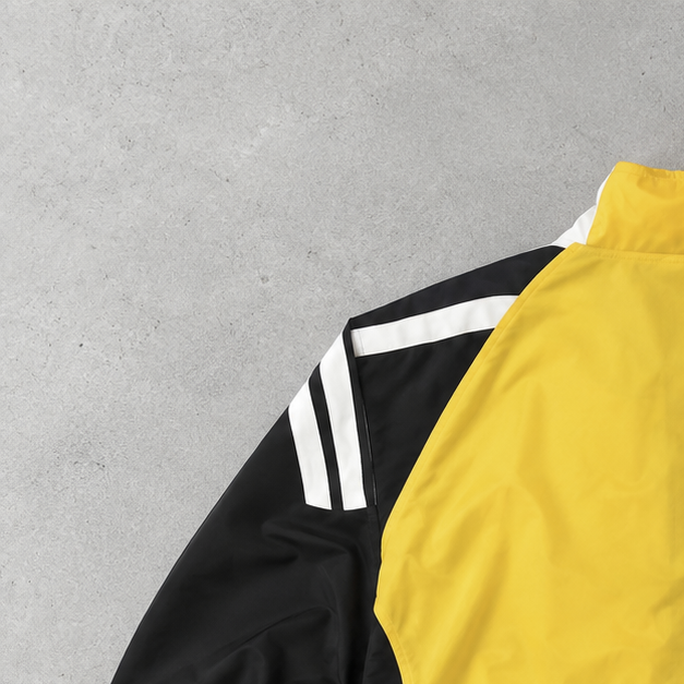 Y2K Adidas Rain Jacket Yellow / Black Rare (S)