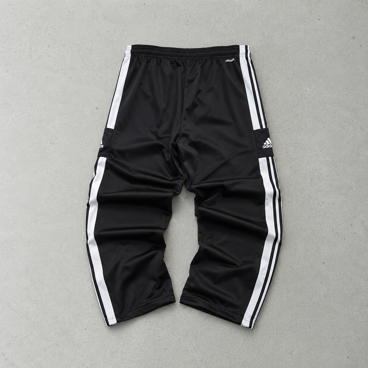 y2k Adidas Pants Schwarz, Weiß Rare Stitched Logo (XL)