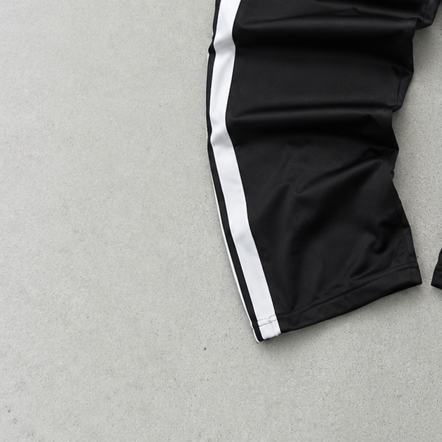 y2k Adidas Pants Schwarz, Weiß Rare Stitched Logo (XL)