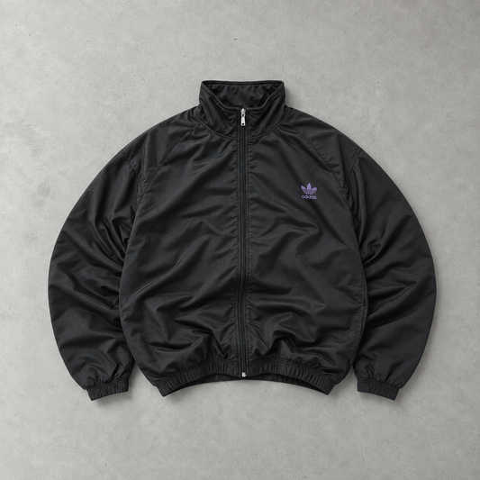 Legging Adidas vintage, veste noire, édition limitée (L)