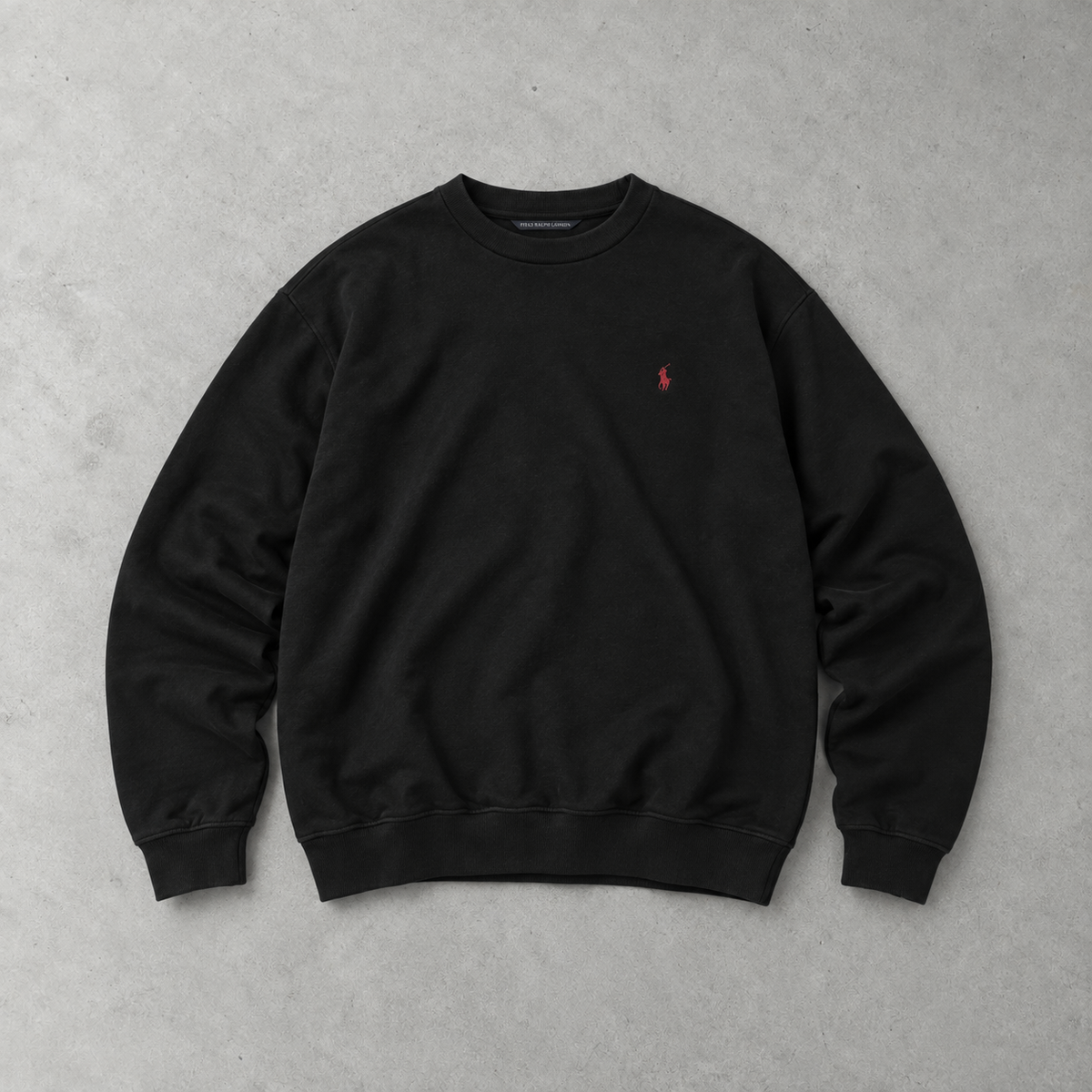 2000 Polo Ralph Lauren Crewneck Sweater Schwarz Rare (XL) Stitched Logo