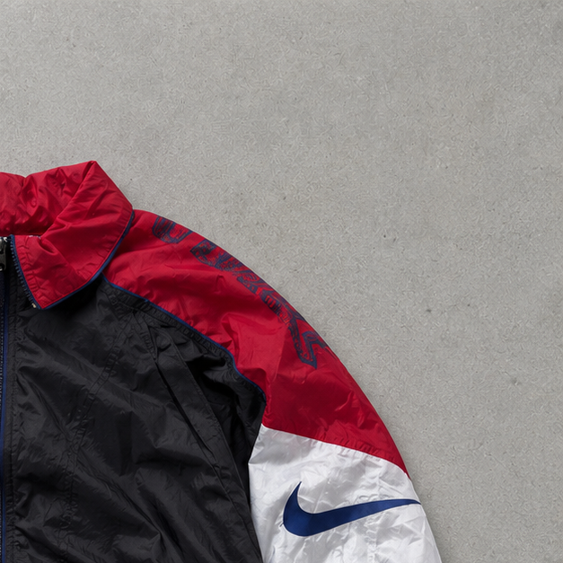 Nike Jacket Black, Red Rare (Size L)
