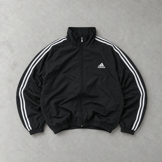 Adidas Trainingsjacke schwarz selten (L) gesticktes Logo