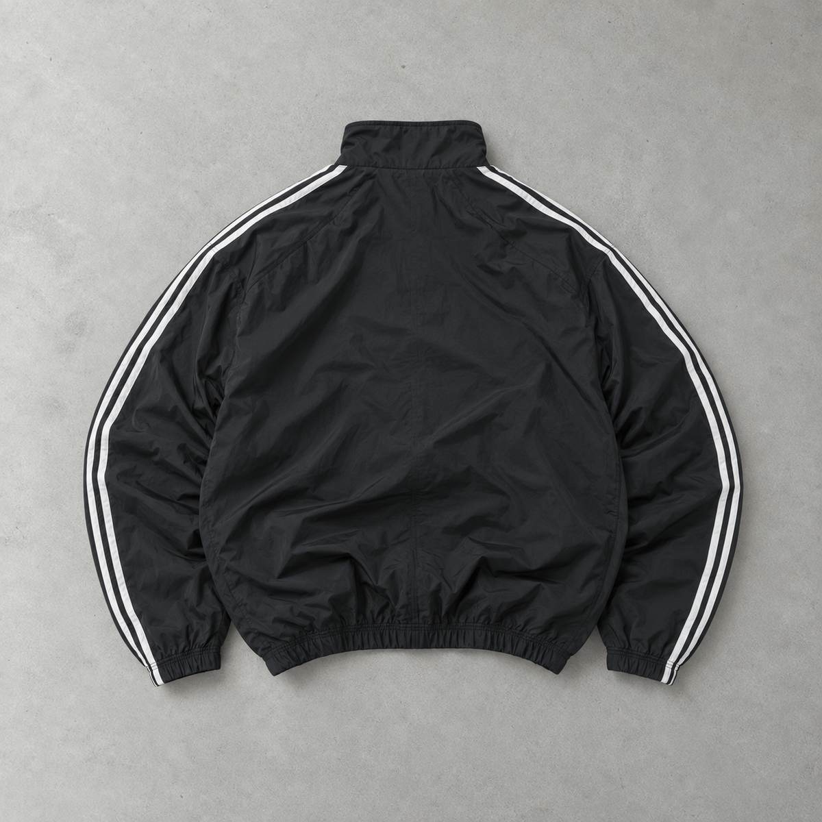 Adidas Track Jacket Black Rare (L) Stitched Logo