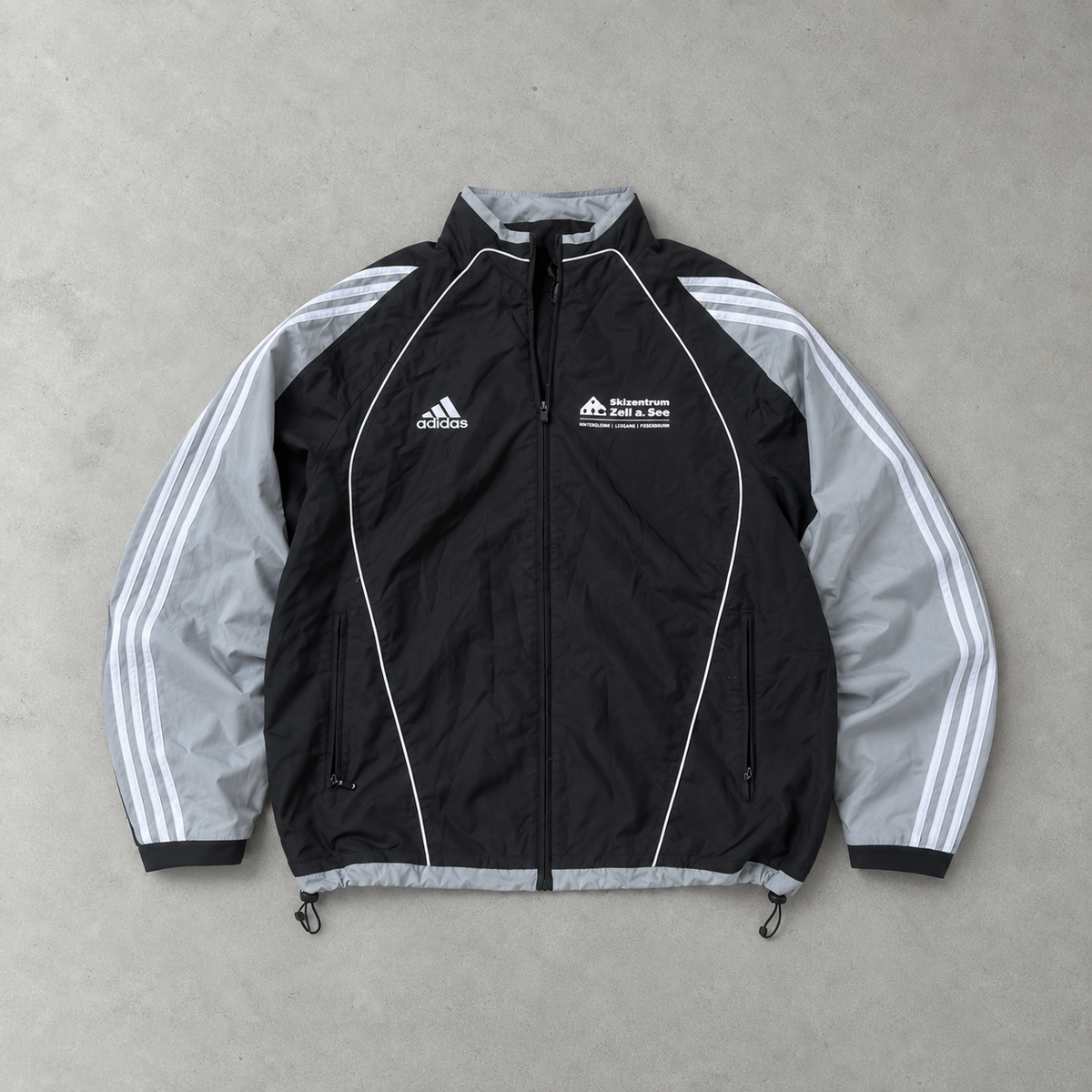 adidas Windbreaker Schwarz, Grau Rare (XL)
