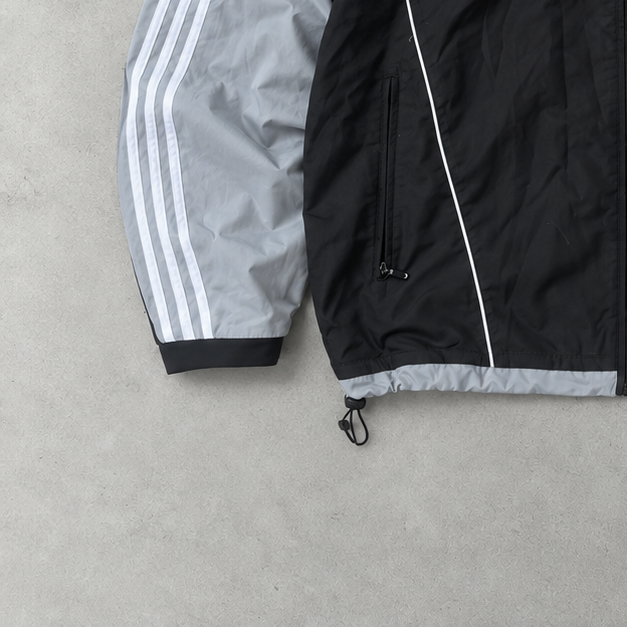 adidas Windbreaker Schwarz, Grau Rare (XL)