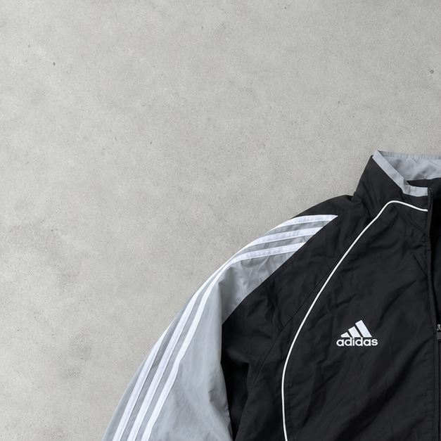 adidas Windbreaker Schwarz, Grau Rare (XL)