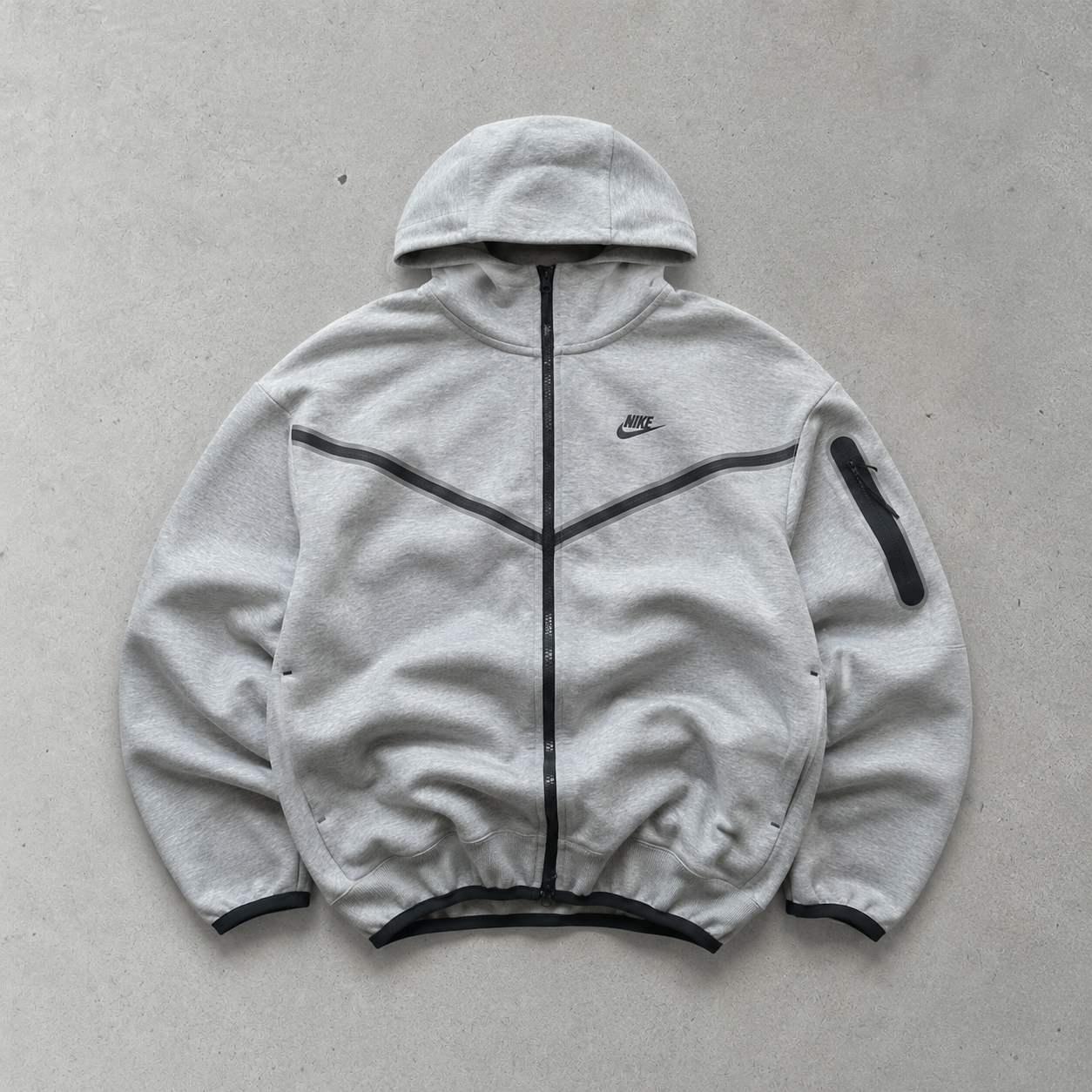 Nike Fleece Jacket Grey, Black Limited (S)