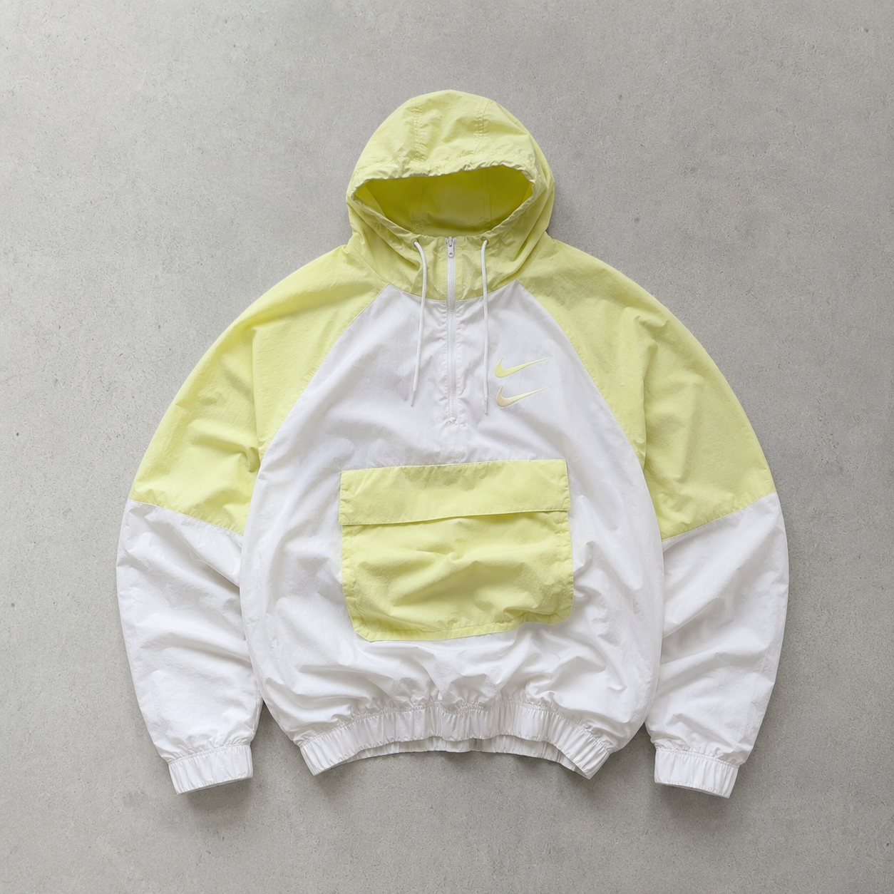 Nike Windbreaker White Yellow Limited (L)