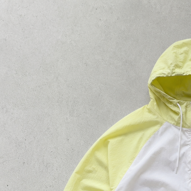 Nike Windbreaker White Yellow Limited (L)