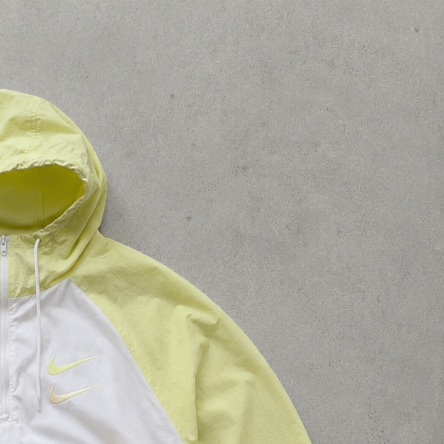 Nike Windbreaker White Yellow Limited (L)