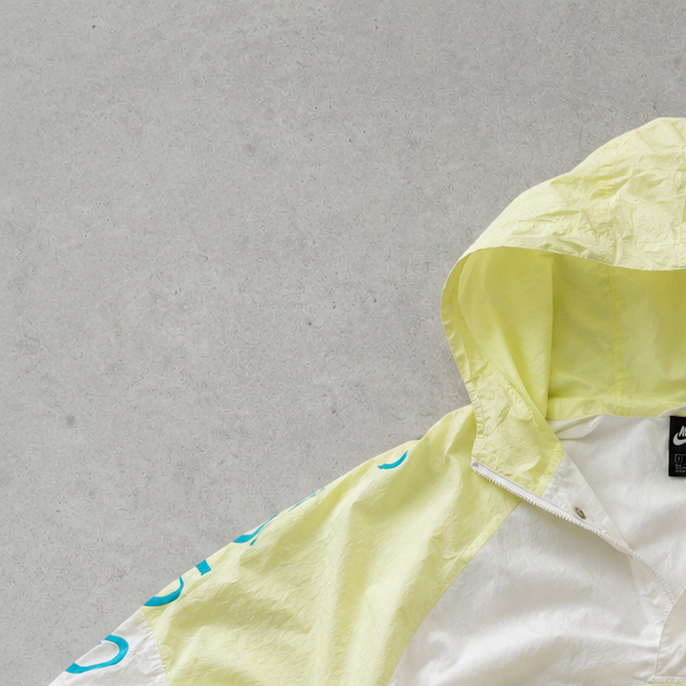 Nike Windbreaker White Yellow Limited (L)
