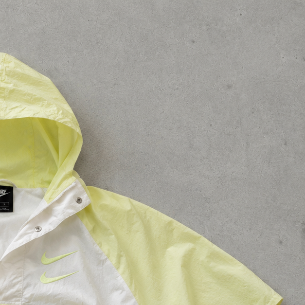 Nike Windbreaker White Yellow Limited (L)
