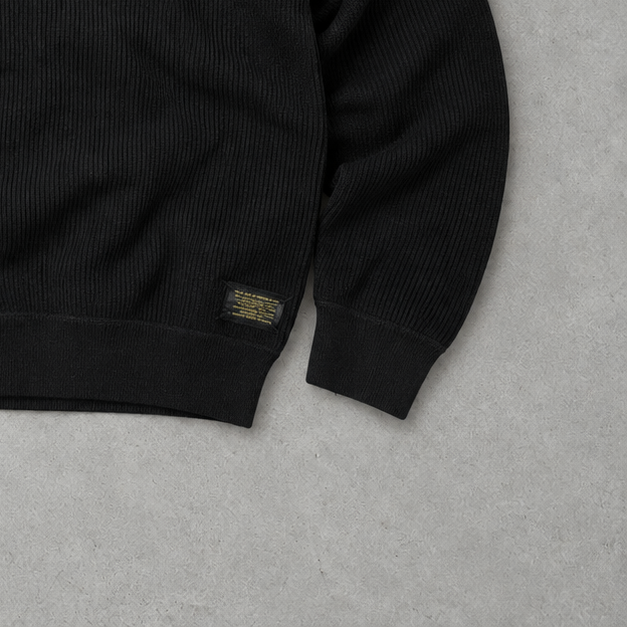 Ralph Lauren Half-Zip Sweater Schwarz Rare (XXL)