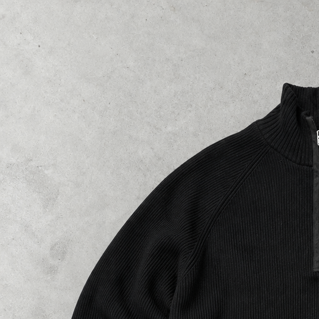 Ralph Lauren Half-Zip Sweater Schwarz Rare (XXL)