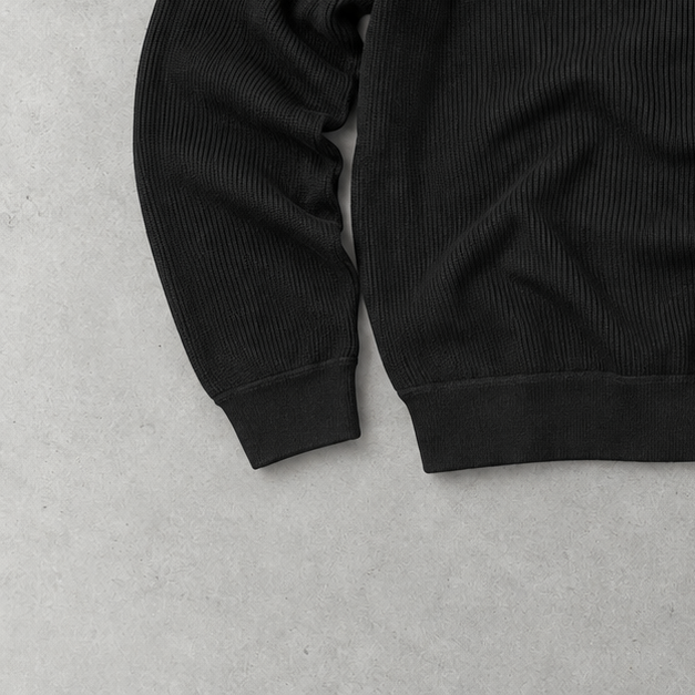Ralph Lauren Half-Zip Sweater Schwarz Rare (XXL)