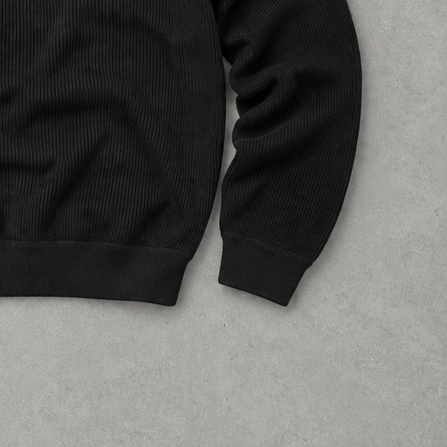 Ralph Lauren Half-Zip Sweater Schwarz Rare (XXL)