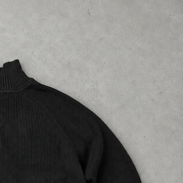 Ralph Lauren Half-Zip Sweater Schwarz Rare (XXL)
