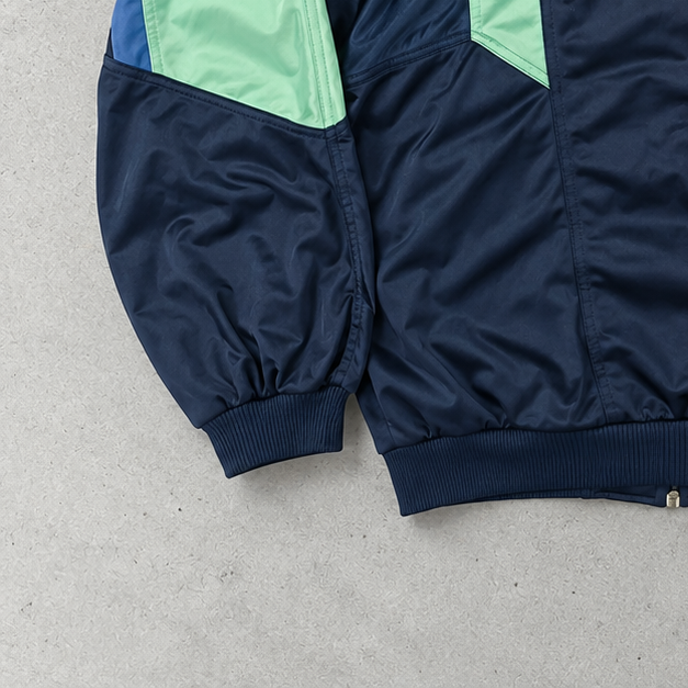 Y2K Nike Track Jacket Marineblau, Mintgrün Limited (XL)