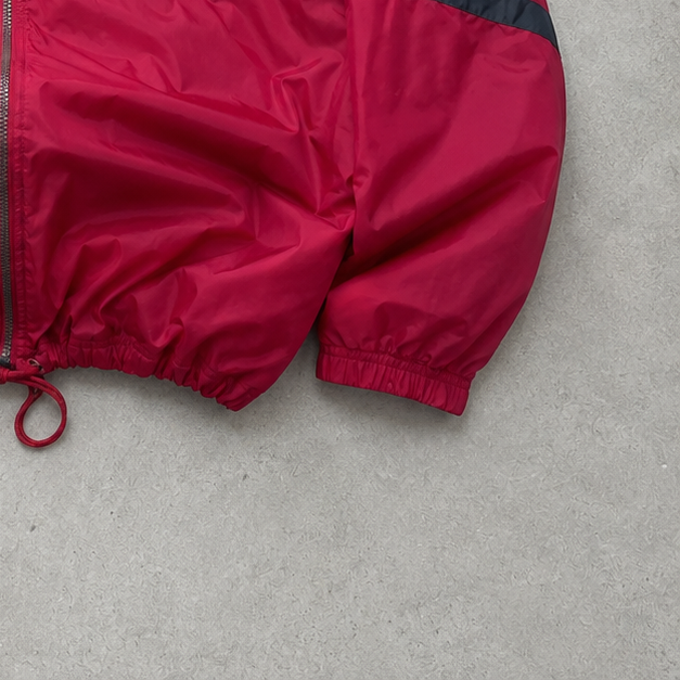 Y2K Nike Windbreaker Burgunderrot, Black Rare Stitched Logo (Size L)