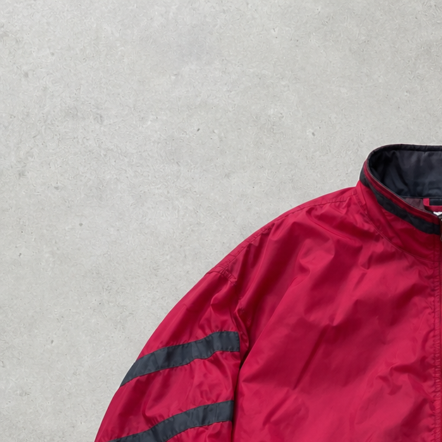 Y2K Nike Windbreaker Burgunderrot, Black Rare Stitched Logo (Size L)
