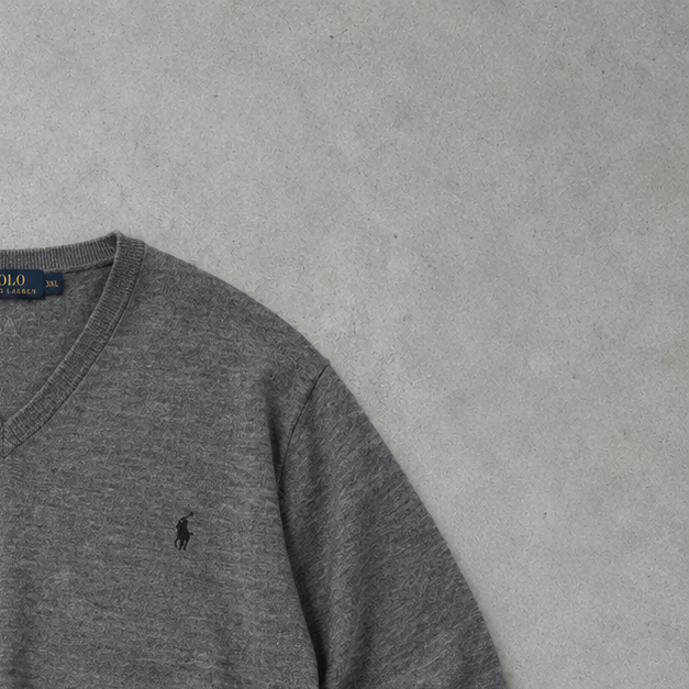 Ralph Lauren Sweater Grau Limited (XXL) Stitched Logo
