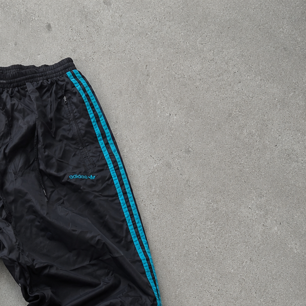 ADIDAS Track Pants Black / Pink Rare (L)