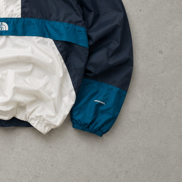 The North Face Track Jacket Blue, White Rare (L)