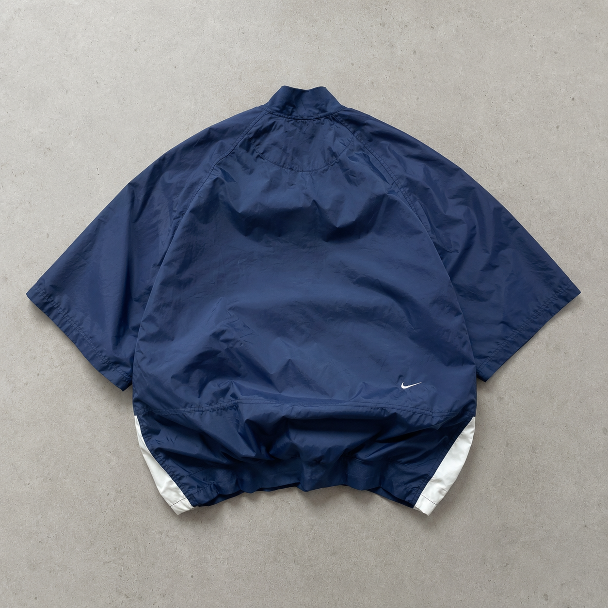 90s Nike Windbreaker Marineblau, Beige Limited Stitched Logo (Size L)