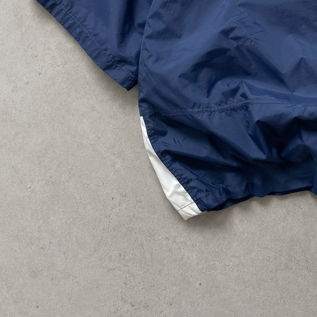 90s Nike Windbreaker Marineblau, Beige Limited Stitched Logo (Size L)