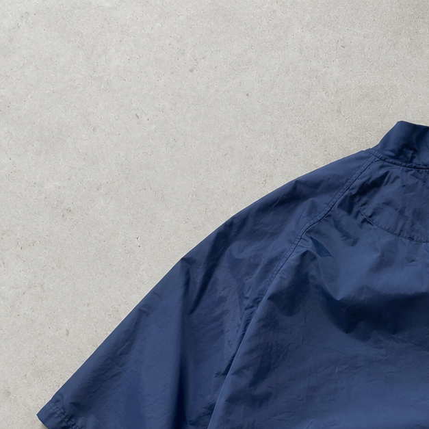 90s Nike Windbreaker Marineblau, Beige Limited Stitched Logo (Size L)