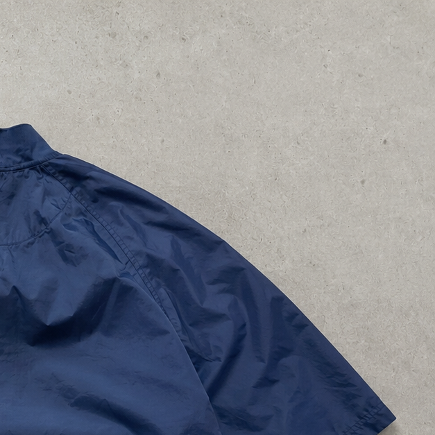 90s Nike Windbreaker Marineblau, Beige Limited Stitched Logo (Size L)