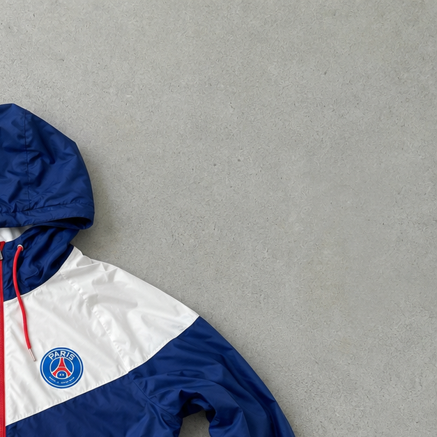 PSG France Nike Windbreaker Blue, White Limited (S)