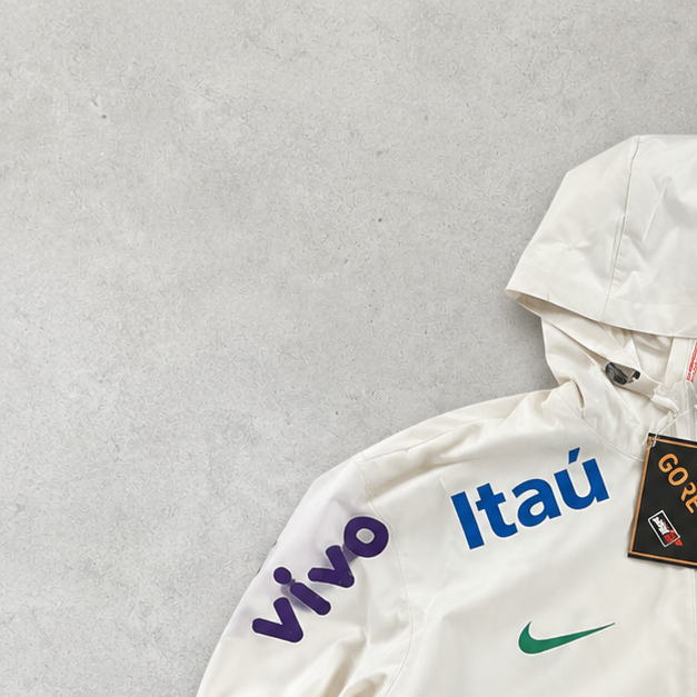 Brazil Nike Windbreaker Cream Rare (Size XL)
