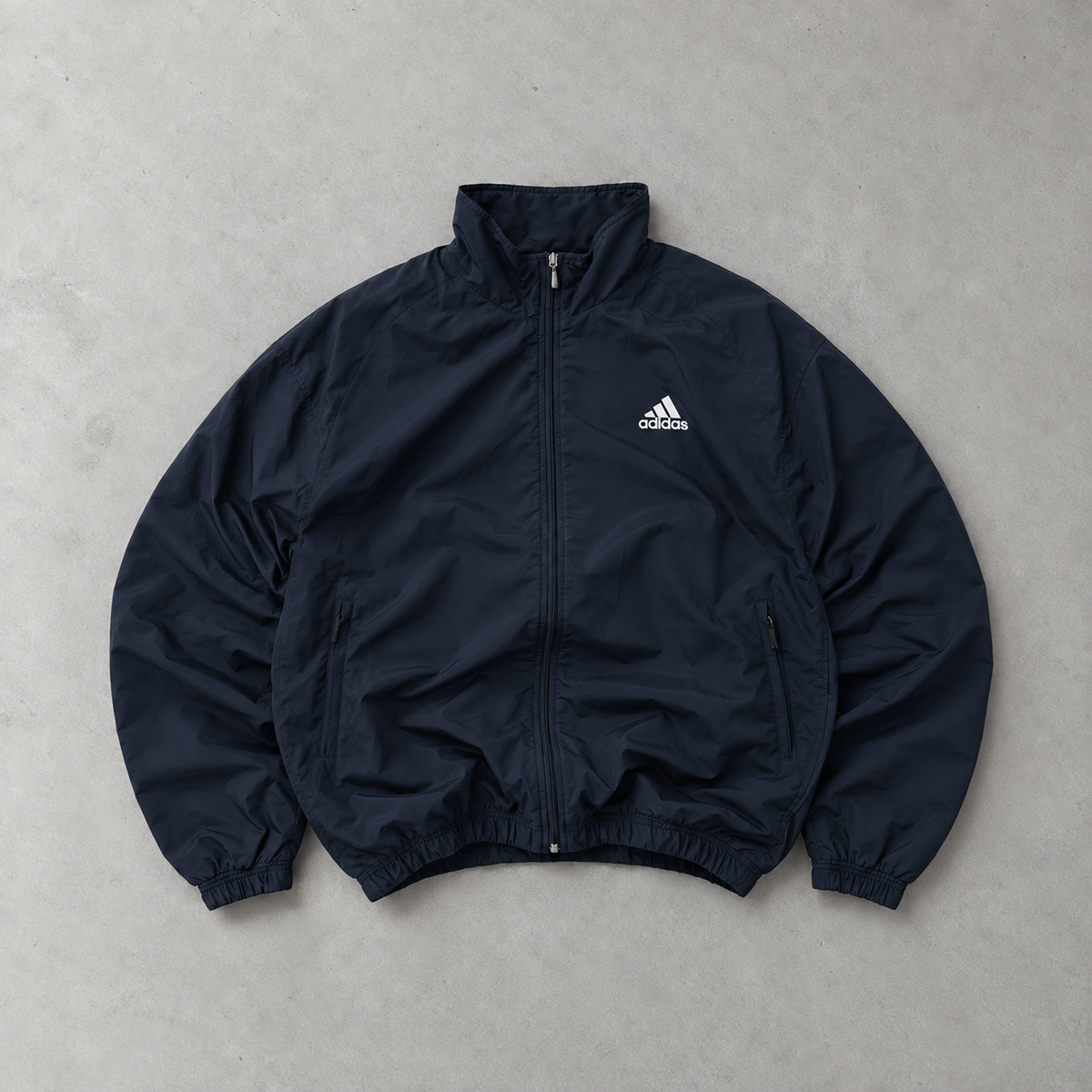 Veste de survêtement Adidas bleu marine rare (M)