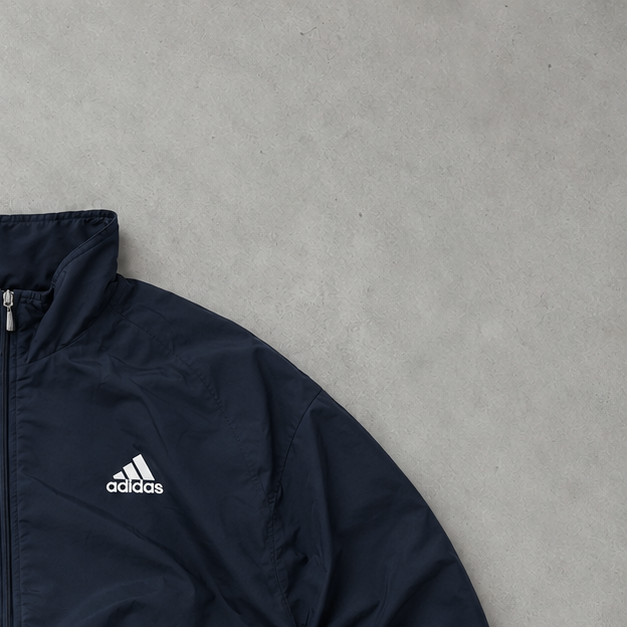 Veste de survêtement Adidas bleu marine rare (M)