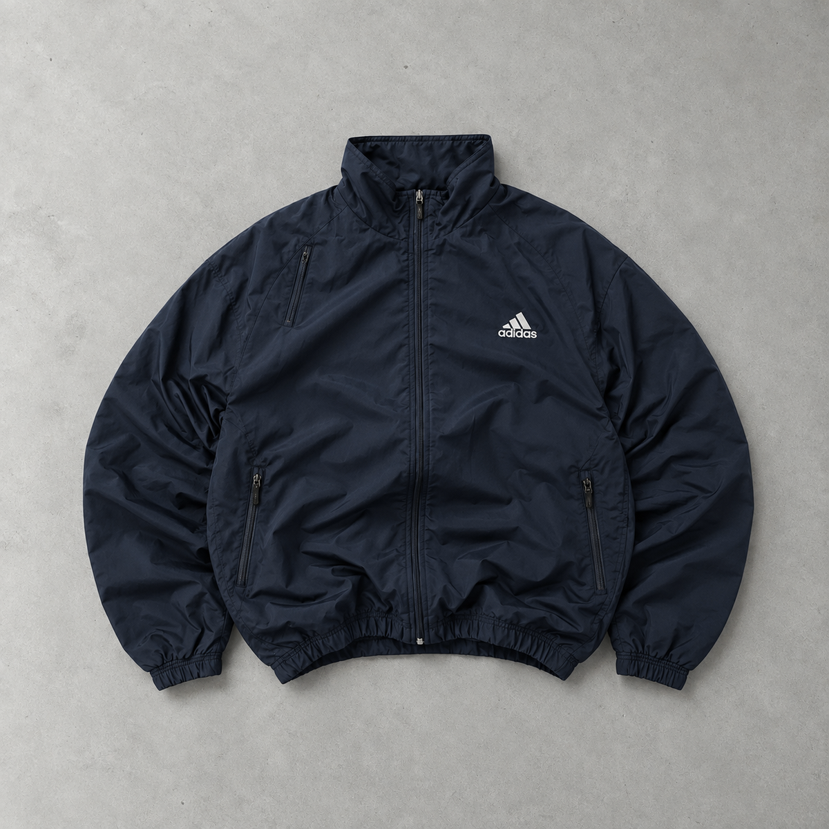 Veste de survêtement Adidas bleu marine rare (M)