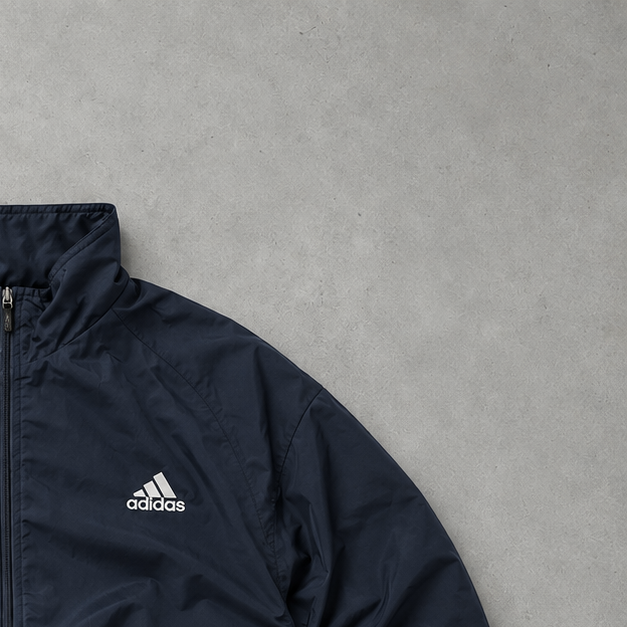 Veste de survêtement Adidas bleu marine rare (M)