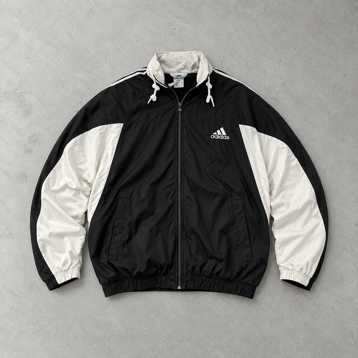 Adidas Puffer Jacket Black / White Rare (M)