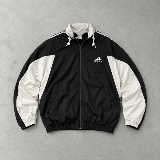 Adidas Puffer Jacket Black / White Rare (M)
