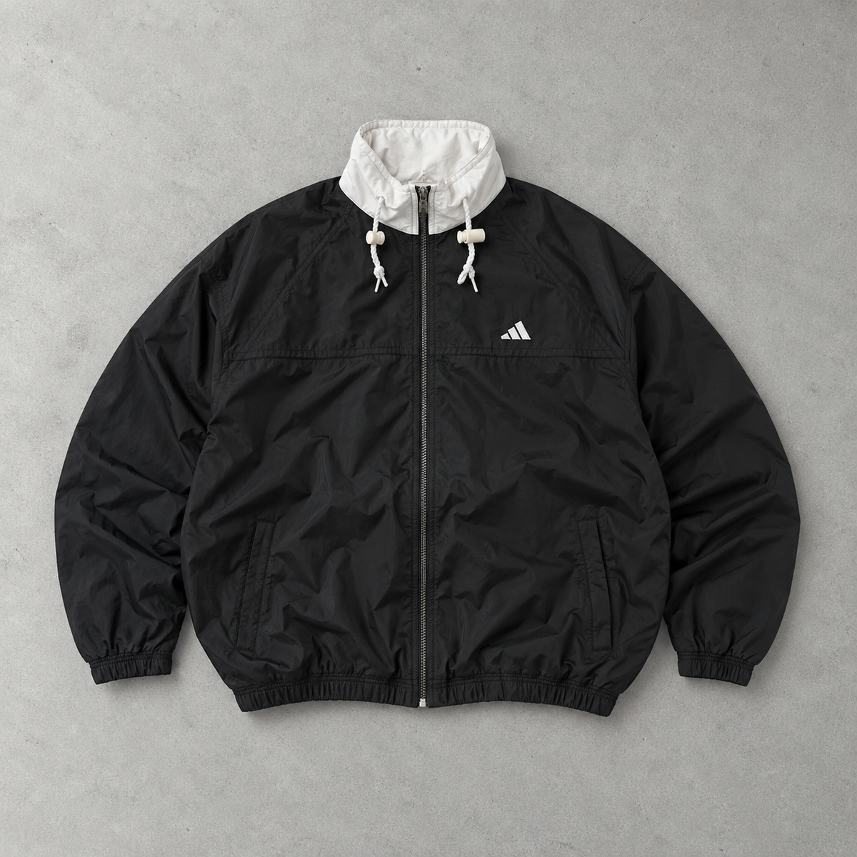 Adidas Puffer Jacket Black / White Rare (M)