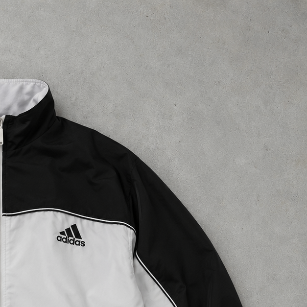 adidas Windbreaker Weiß, Schwarz Rare (L)