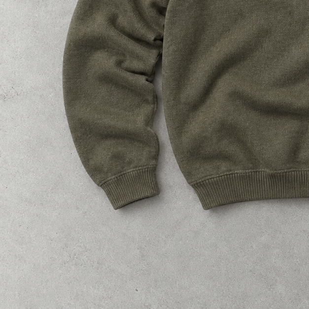 Polo Ralph Lauren Zip Sweater Khaki Rare (L) Stitched Logo